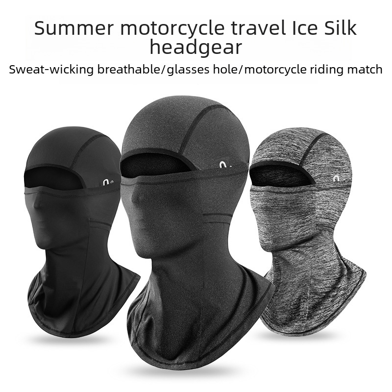 【Best Price Guaranteed】 -border Riding Sunscreen Headgear Motorcycle Full Scarf Ice Silk Spring and Summer Windproof for Men and Women