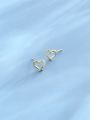 SCute Heart Earrings For Women Simple Gold Color Tiny Stud Earring Jewelry Engagement.
