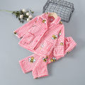 Autumn Winter Children's Coral Velvet Pajamas Boys Boys Thickened Winter Flannel Baby Girls Loungewear Set. 