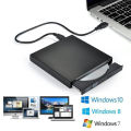 USB 2.0 External DVD CD RW Disc Writer Player Drive For PC Laptop Notebook + USB Power Cable Data Cable.