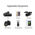 PULUZ 3.5mm Mini Portable Clip-on Lapel Lavalier Condenser Mic Wired Microphone for iPhone iPad Android Smartphone DSLR Camera Computer PC Laptop. 