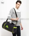 Travel & Gym Bags for Both Men And Women Sports and Gym Bag - 16/8 inch Black Color /Fitness Gym Bag /Mountain 18 Litter Duffel Bag / PU leather  Gym Bag for Men and Women -MY SHOPEE BD. 