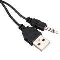 USB 2.0 to Mini A Male 3.5mm Jack Plug Audio Data Cable 45cm 2 Pcs.