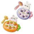Cute Rabbit Toddler Hammer Toy Parent-child Interactive Whack Mole Pounding Game Early Educational Development Toy For Kids.