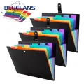 Multipurpose File Folder 7-grid Expanding File Folder Large Capacity A4 Size Document Organizer Lightweight Reusable Perfect for Southeast Asian Buyers. 