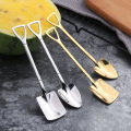 Creative Retro Watermelon Coffee Spoon Stainless Steel Dessert Scoop Cake Smoothie Scoop Ice Cream Scoop Tip Flat Shovel. 