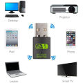 600Mbps Dual Band WiFi + Bluetooth Adapter For Windows PC/Laptop- (Driver Free Version, WiFi Hotspot Supported, 2.4GHz + 5GHz).
