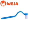 Portable Curved Toilet Cleaning Brush  Long Handle Bathroom Toilet Brush Bending Handle Scrubber Toilet Accessories. 