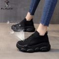 PLOVER Summer Mesh Breathable Clunky Sneakers Women 2024 New Casual Sports All-Match Platform Light Work Shoes.