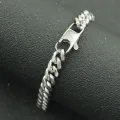 ins style personality hip hop titanium steel bracelet retro literary hipster miami arc chain steel bracelet bracelet. 