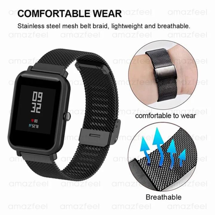 Watch%20Band%20For%20Amazfit%20Bip%20U%20Pro%20S%20Lite%20Strap%20Metal%20Bracelet%20For%20Amazfit%20GTS%202%20mini%20Smart%20Watch%20Full%20Cover%20Case%20Protector%20Correa%20-%20Image%202