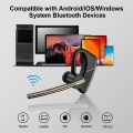New Bee M50 Wireless Bluetooth Headset 5.2 Earphones Headphone with Dual Mic Hands-free Earbuds CVC8.0 Noise Cancelling Earpiece.