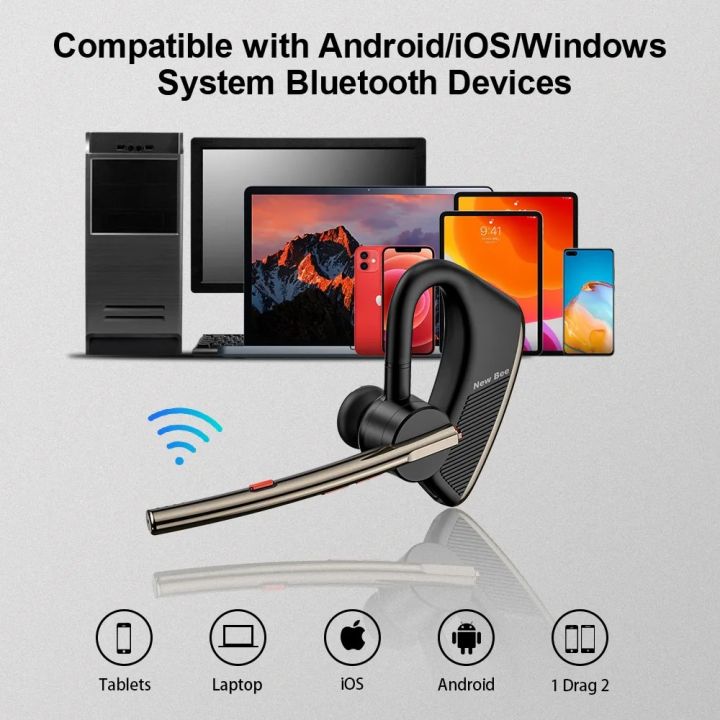 New%20Bee%20M50%20Wireless%20Bluetooth%20Headset%205.2%20Earphones%20Headphone%20with%20Dual%20Mic%20Hands-free%20Earbuds%20CVC8.0%20Noise%20Cancelling%20Earpiece%20-%20Image%205