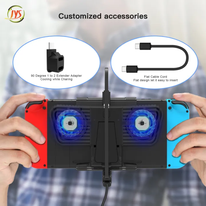 Cooling%20Fan%20with%20Bracket%20Dual%20C-port%20Adapter%20for%20Steam%20Deck%20Nintendo%20Switch%20Nintendo%20Switch%20OLED%20Host%20JYS-SD006%20-%20Image%204