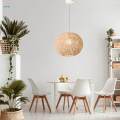 Simple Pendant Light, E27 Hanging Chandelier Woven Ceiling Lighting for Dining Room Bathroom Farmhouse Kitchen Hallway , 30cm.