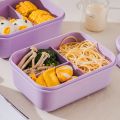 Portable Food Grade Plastic Lunch Box Microwavable Hermetic Bento Box Children Adults Food Storage Box Lunch Bags School Office. 