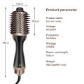 Ubeator -1200W Hot Air Hair Comb Brush Hair Dryer 2 In 1 Multifunctional Hair Straightener Curling Tool G7-Black. 