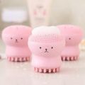 Facial Cleansing Brushes Silicone Cute Octopus Facial Cleanser Pore Cleanser Exfoliator Face Scrub Washing Brush Skin Care Beuty Tools. 