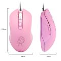 【YIYANGMAOYI111】Colorful Backlit Gaming Mice 3200 Pink Computer Mouse Optical Fashion Sailor Moon Mouse Girl Gift For Laptop.