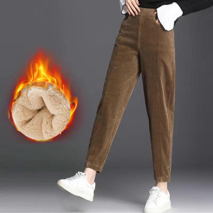Thermal%20Fleece%20Winter%20Warm%20Jogging%20Bottoms%20Corduroy%20Women%20Pants%20-%20Image%209