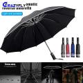 Automatic Umbrella Reverse Folding Business Umbrellas Windproof Portable Rain&Sun Umbrella.