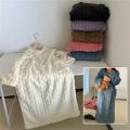 2023 Winter Women Home Clothes Jacquard Dress Flannel Sleepwear Night Dress Nightgowns Thickened Solid Color Plus Size Soft Warm.