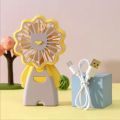 Cute Cartoon Lion Mini USB Handheld Fan Portable 5V Desktop Office Car RV Fan Electric Power Source Cooling Feature. 
