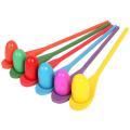 6pcs Egg And Spoon Children Balance Stick Wooden Spoon Toy Education Ball Toy Outdoor Game Training Egg Sense Early Interac O3G9.