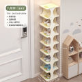 Simple children's special shoe rack, multi-layer girl's baby shoe rack, narrow storage rack at home door, mini shoe cabinet. 