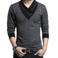 Black Cotton Long Sleeve T-Shirt for Men - T Shirt For Man - T Shirt For Man - T Shirt Preferble - Low Hassle and Maintanance.