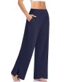 Women's Wide Leg Trousers Solid Color Casual Comfortable Loose Yoga Dance Lady Fashion Pants Long Straight Sweatpants Summer New. 