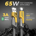 CASIFY CU05 65W 4 in 1 65W Fast Charging Cable USB To Type C PD Cable Fast Charger Mobile Phone Cable 65W Fast Charging Cable Type C to C Usb To C To iPhone Cable By Pucko Gadgets.