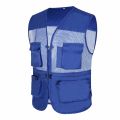 Men's Outdoor Fishnet Sleeveless Mesh Waistcoat Hollow Out Multi Pockets Photography Vest Breath Casual Comfort Workwear Coat. 