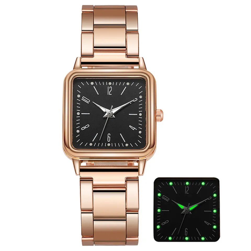 Gold Watch Women Square Female Watches Top Brand Luxury Golden