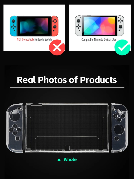%E3%80%90Pre-order%E3%80%91%20DATA%20FROG%20TPU%20Soft%20Transparent%20Protective%20Case%20Frame%20Protector%20For%20Nintendo%20Switch%20Oled%20Game%20Console%20Accessories%20-%20Image%202