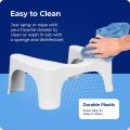 Dr's Advise Perfect Posture Plastic Squat Potty Step Stool 1 pcs for Western Toilet Scientific Angle, Anti-Slip, Anti-Constipation. 