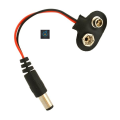 9 Volt Battery Connector With DC Jack & Socket. 
