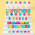 New 2-in-1 shaped fishing set pole for toddlers, baby color recognition fun enlightenment early education puzzle toy.