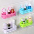 Plastic Suction Bathroom Shelves Rack With Wall Mounted Suction Cup Shower Basket Water Resistant Storage Organizer Shower Shelf Bathroom Shelving.
