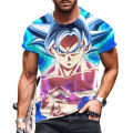 Y2K men's T-shirt high quality Dragon Ball clothing Vegeta Tops Hip Hop Goku Harajuku style super Saiya shirts 110-6xl 2024. 