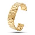22mm Metal Replacement Strap-Gold - Smart Watch Belt. 
