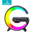 Doomhot 4 In 1 Bluetooth Speaker 10W Multifunctional Wireless Charger LED Atmosphere RGB Night Light Alarm Clock Desk Lamp Bluetooth Speaker  Wireless Charging Modern Speaker. 