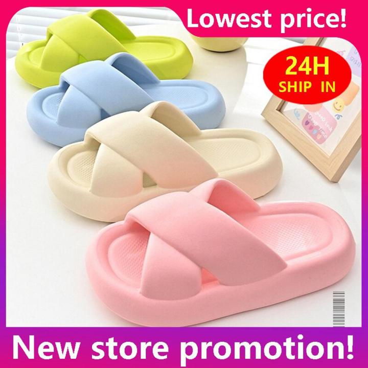 Women Platform Slippers Indoor Shoes Female Home Beach Flip Flops Soft EVA Thick Sole Ladies Fashion Slides Girls Cross Slipper