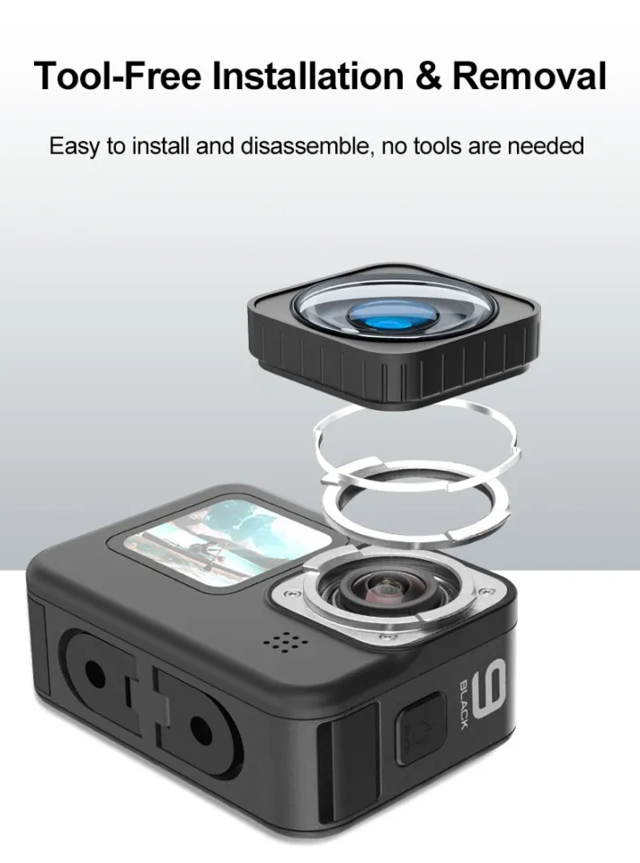 Gopro Max Lens Mod Gopro Removable Lens TELESIN Ultra-wide Angle