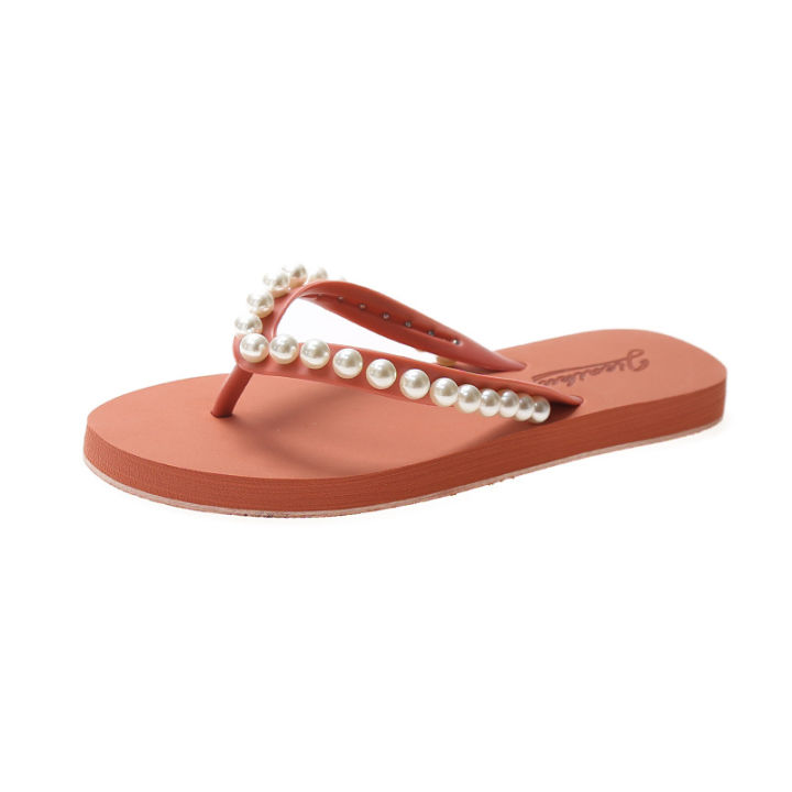 2024%20summer%20pearl%20rhinestone%20slippers%20beach%20flip-flops%20ladies%20wear%20flat%20flip-flop%20sandals%20slippers%20-%20Image%205