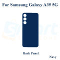 For Samsung Galaxy A35 5G Back Panel Housing With/Without Camera Glass Back shell Replacement Spare Parts-Black. 