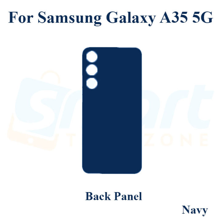 For%20Samsung%20Galaxy%20A35%205G%20Back%20Panel%20Housing%20With/Without%20Camera%20Glass%20Back%20shell%20Replacement%20Spare%20Parts-Black%20-%20Image%203