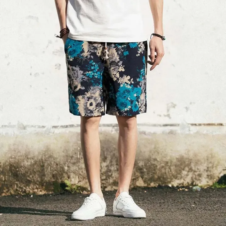 men's%20linen%20shorts%20Japanese%20Casual%20Shorts%20Men%20Drawstring%20Printed%20Streetwear%20Mens%20Shorts%20Summer%20Men%20Shorts%20Cotton%20Linen%20Clothes%20-%20Image%204