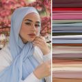 Premium Chiffon Hijab Scarf For Women Turban For Veil Scarves Muslim Hijabs For Woman Shawls For Veils Hijab Accessoires Ramadan. 