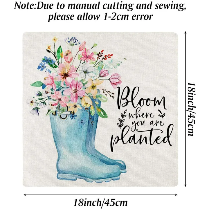 Spring%20Pillow%20Covers%2018X18Inch%20Throw%20Pillow%20Case%20Set%20of%204,Home%20Decor%20-%20Image%205